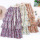 Dresses women printing flower chiffon skirt casual dresses